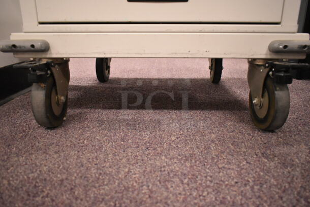 Gray Shelving Unit on Casters. (back room) - Image 3 of 8