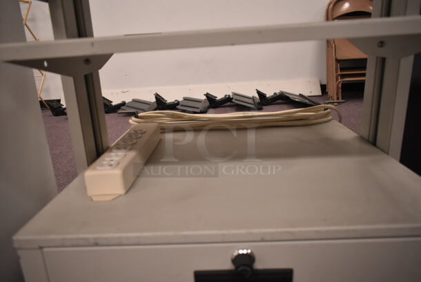 Gray Shelving Unit on Casters. (back room) - Image 4 of 8