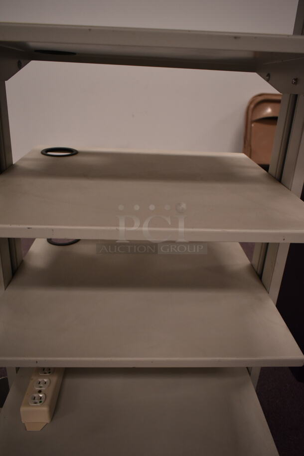 Gray Shelving Unit on Casters. (back room) - Image 5 of 8