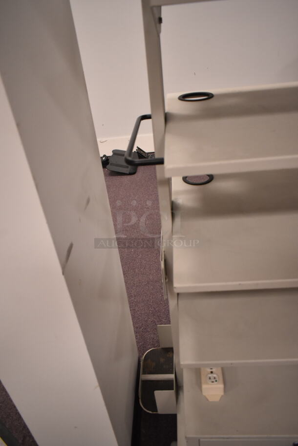 Gray Shelving Unit on Casters. (back room) - Image 6 of 8