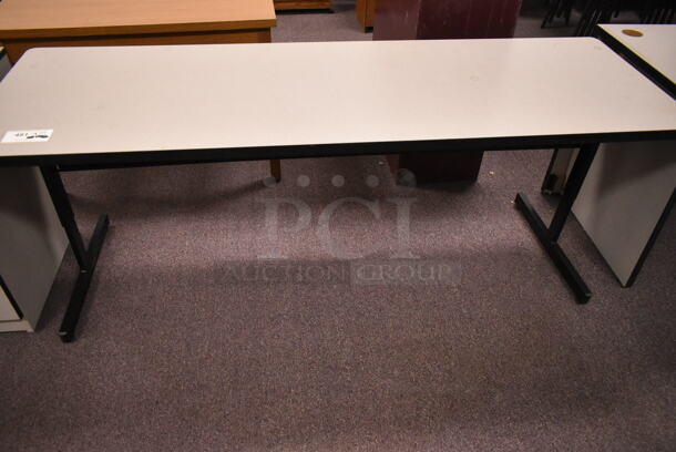 7 Various Items Including Desks and 2 Door Cabinet. 7 Times Your Bid! (back room) - Image 4 of 11