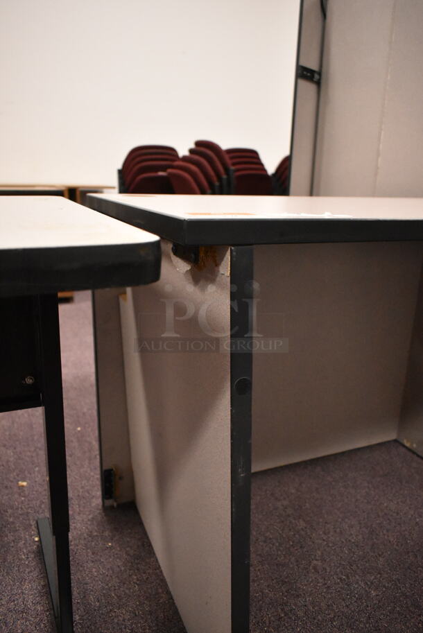 7 Various Items Including Desks and 2 Door Cabinet. 7 Times Your Bid! (back room) - Image 6 of 11