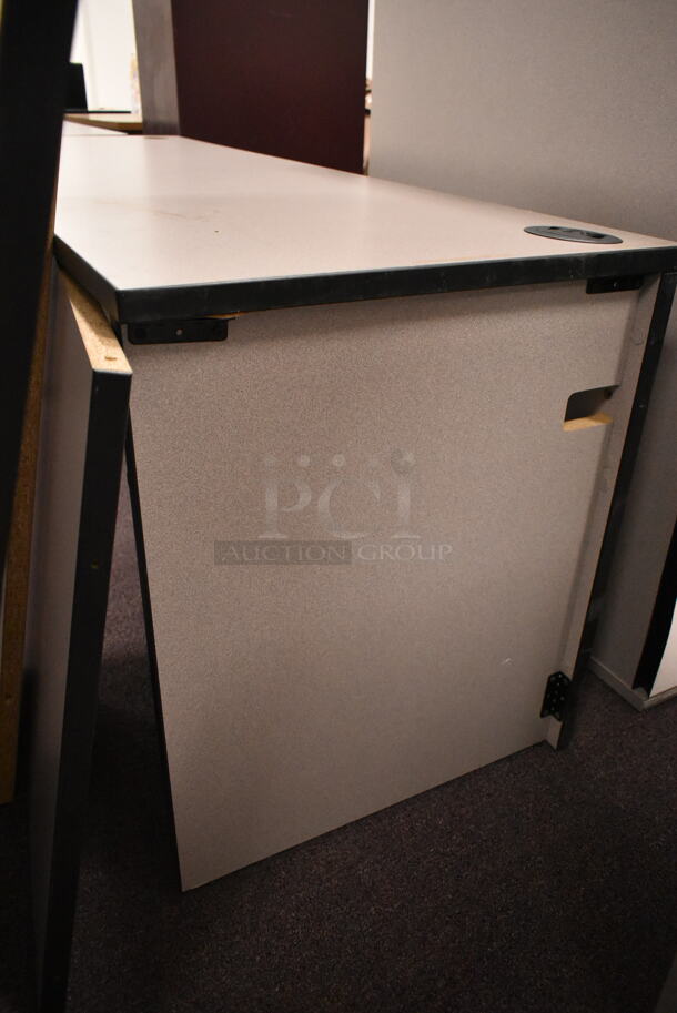 7 Various Items Including Desks and 2 Door Cabinet. 7 Times Your Bid! (back room) - Image 7 of 11