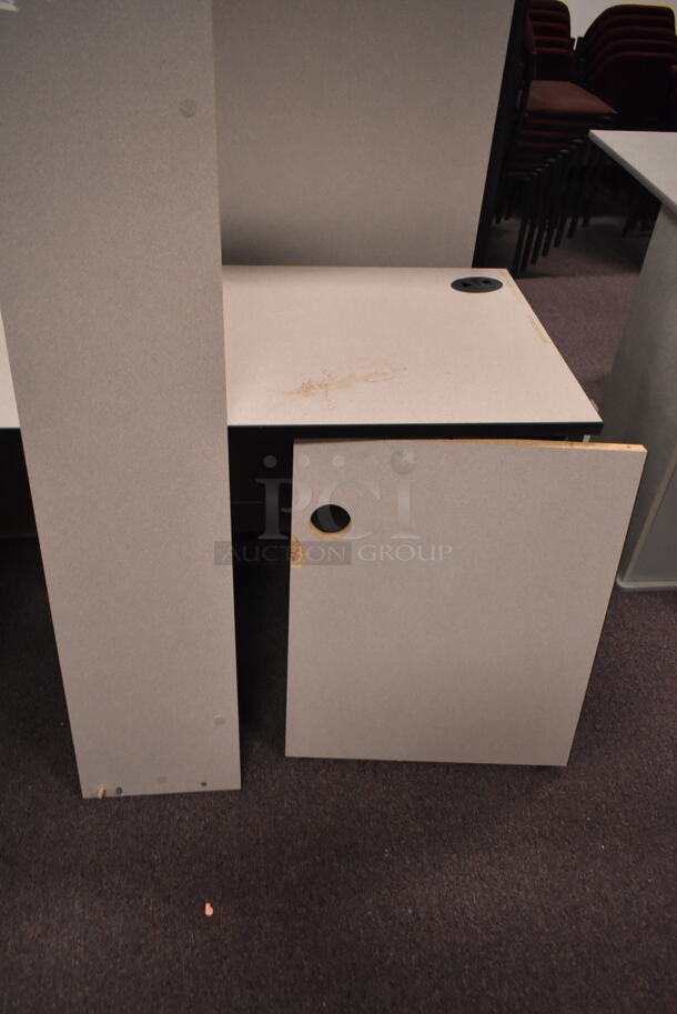 7 Various Items Including Desks and 2 Door Cabinet. 7 Times Your Bid! (back room) - Image 9 of 11