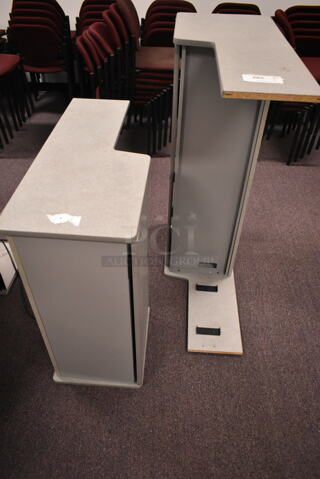 2 Overhead Cabinets for Desk. 2 Times Your Bid! (back room)