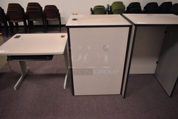 3 Various Desk Pieces Including Desk. 3 Times Your Bid! (back room) - Image 1 of 5