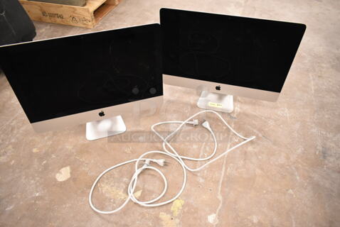 2 Apple A1418 21.5" iMac Desktop All In One Computer. 100-240 Volts, 1 Phase. 2 Times Your Bid! (front room)