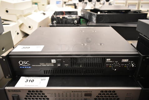 QSC RMX 1850HD 2-Channel Stereo Power Amplifier. (front room)