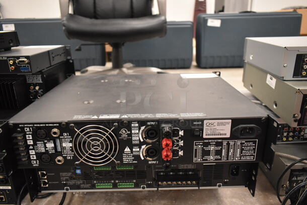QSC RMX 1850HD 2-Channel Stereo Power Amplifier. (front room) - Image 2 of 3