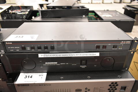 2 Units; Samson SErvo-170 Studio Amplifier and Extron SW AV Series Video Audio Switcher. 2 Times Your Bid! (front room)