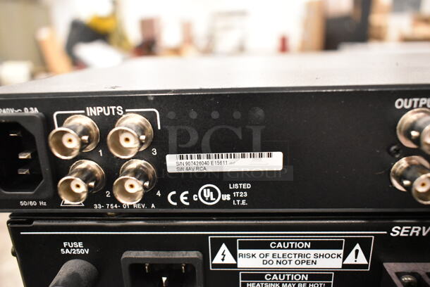 2 Units; Samson SErvo-170 Studio Amplifier and Extron SW AV Series Video Audio Switcher. 2 Times Your Bid! (front room) - Image 3 of 6