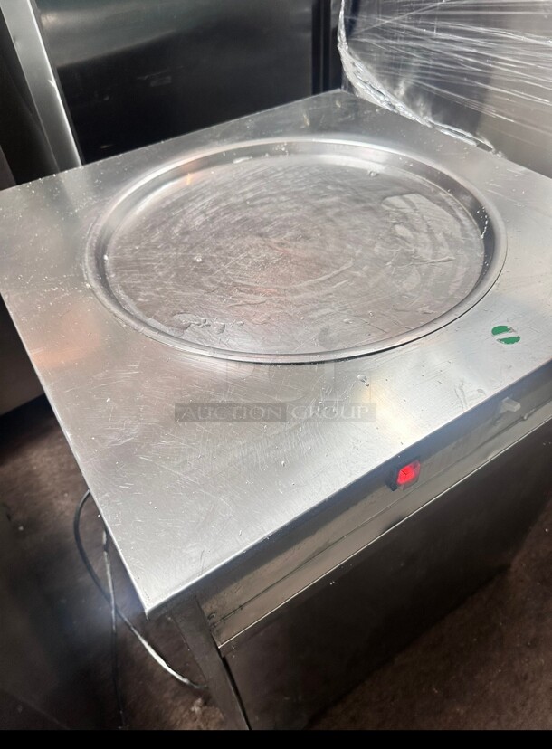 Poly Science Commercial Rolled Ice Cream Machine, 1800W Stir-Fried Ice Roll Machine 115 Volt Working - Image 4 of 9