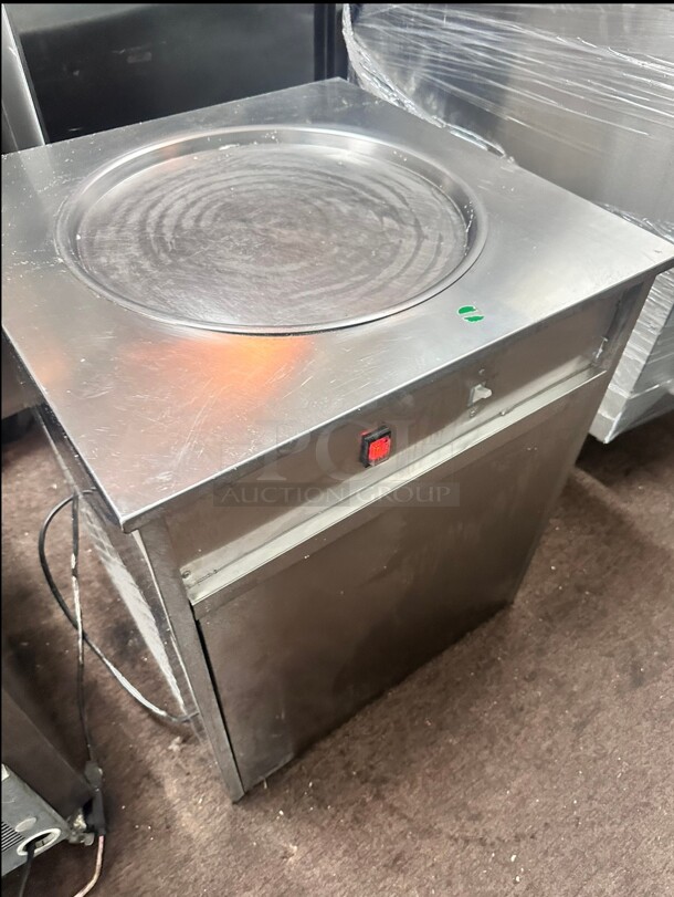 Poly Science Commercial Rolled Ice Cream Machine, 1800W Stir-Fried Ice Roll Machine 115 Volt Working - Image 6 of 9