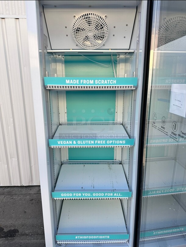 Late Model Atosa P380WA 22 cu ft Single Glass Section Refrigerated Merchandiser 115 Volt Working - Image 9 of 11