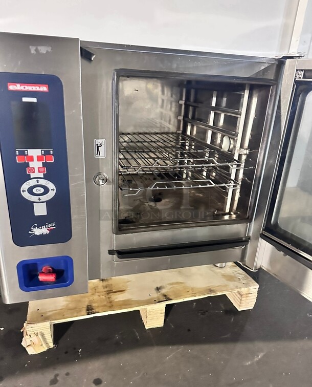 Late Model Eloma Genius T 6-11 6 Pan Full Size Boilerless Electric Combi Oven - 208V, 3 Phase Working - Image 6 of 8