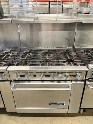 Fully Working Imperial IR-6 36 inch 6 Burner Gas Range w/ Standard Oven