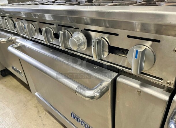 Fully Working Imperial IR-6 36 inch 6 Burner Gas Range w/ Standard Oven - Image 4 of 5