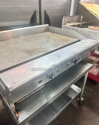 Excellent Condition American Range ARMG-36 36 inch Gas Griddle - Manual, 3/4 inch Steel Plate, Natural Gas Working