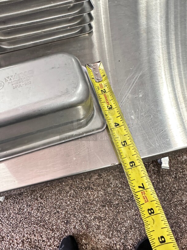 Winco SPJL-902 Ninth Size Steam Pan, Stainless - Image 2 of 7