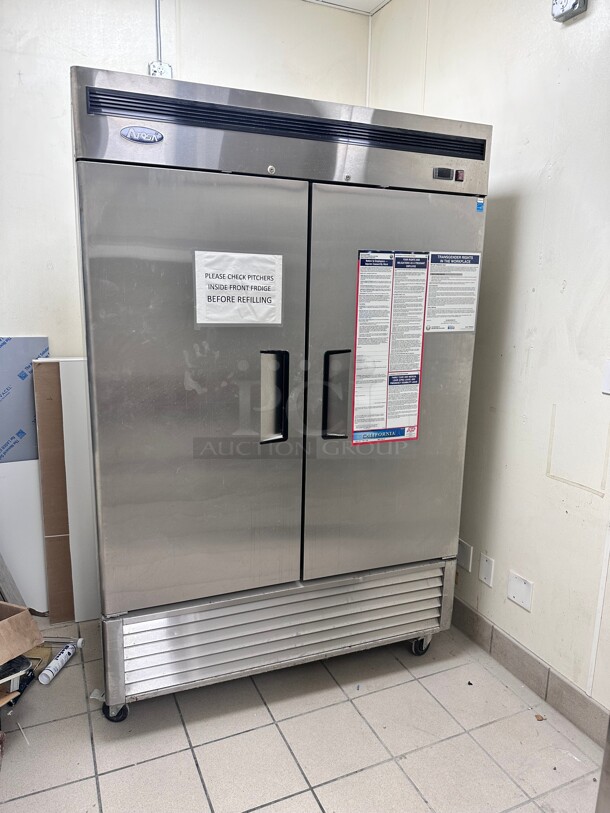 Late Model Atosa MBF8507 Two Door 54 inch Reach-In Refrigerator Bottom Mount Series 115 Volt Excellent Working Condtion - Image 2 of 6
