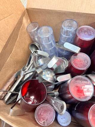 One lot Of Plastic Coke Cups and Silverware