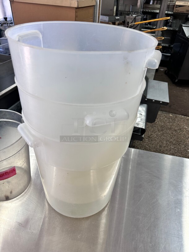 Commercial 22 QT Plastic Storage Container - Image 3 of 5