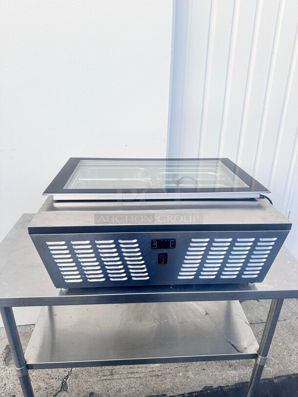 New Cooler Depot NSF 4 pan Countertop Gelato Ice Cream Display DW-67L 115 Volt Working - Image 3 of 7