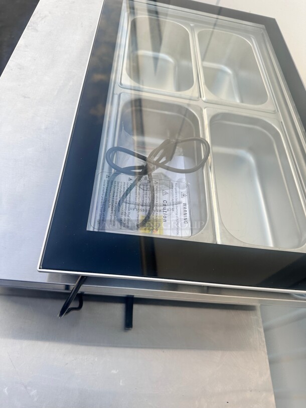 New Cooler Depot NSF 4 pan Countertop Gelato Ice Cream Display DW-67L 115 Volt Working - Image 6 of 7