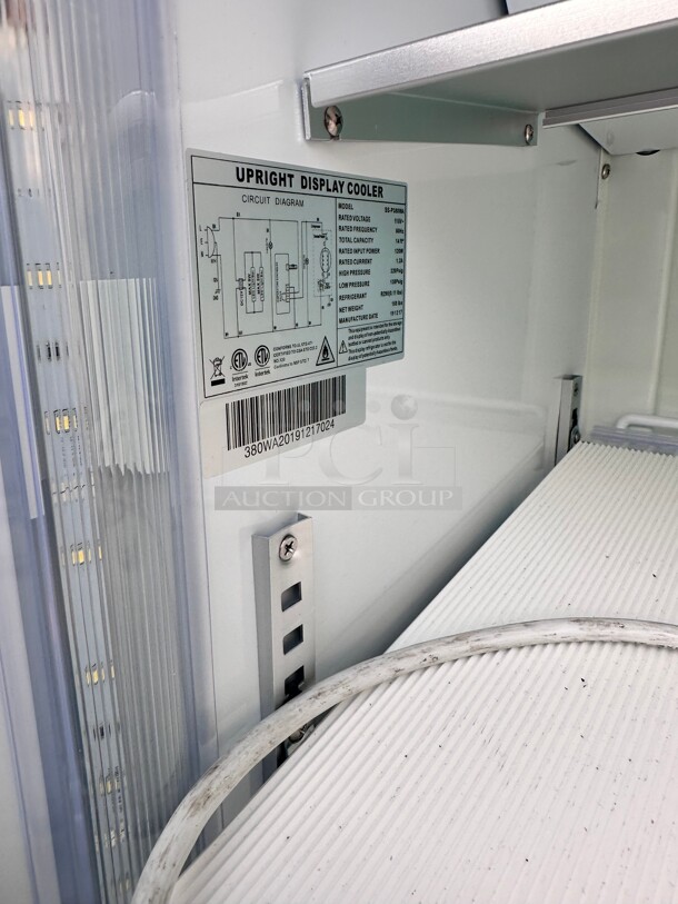 Excellent Condition Atosa P380WA Single Glass Door Display Fridge 115 Volt Working - Image 3 of 6
