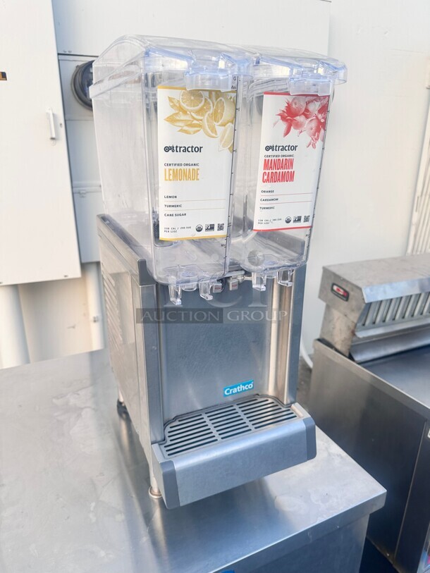 Excellent Condition Crathco CS-2E-16 Refrigerated Drink Dispenser w/ (2) 2 2/5 gal Bowls, Pre Mix, 120v Working - Image 1 of 9