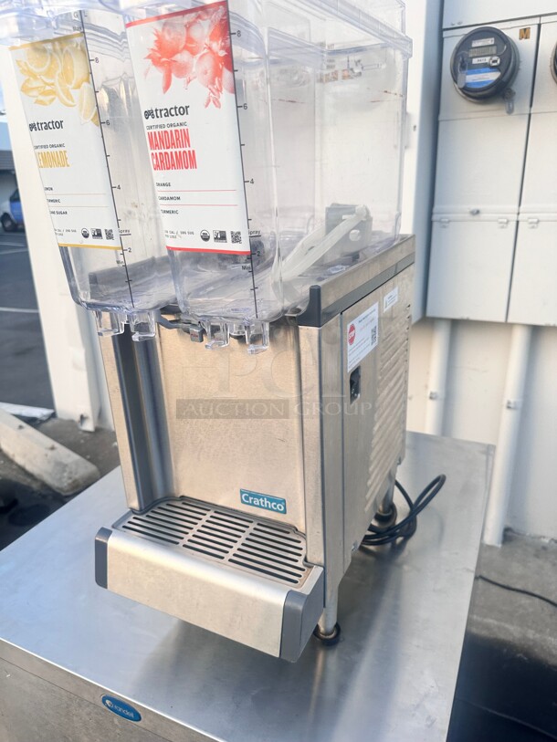 Excellent Condition Crathco CS-2E-16 Refrigerated Drink Dispenser w/ (2) 2 2/5 gal Bowls, Pre Mix, 120v Working - Image 6 of 9