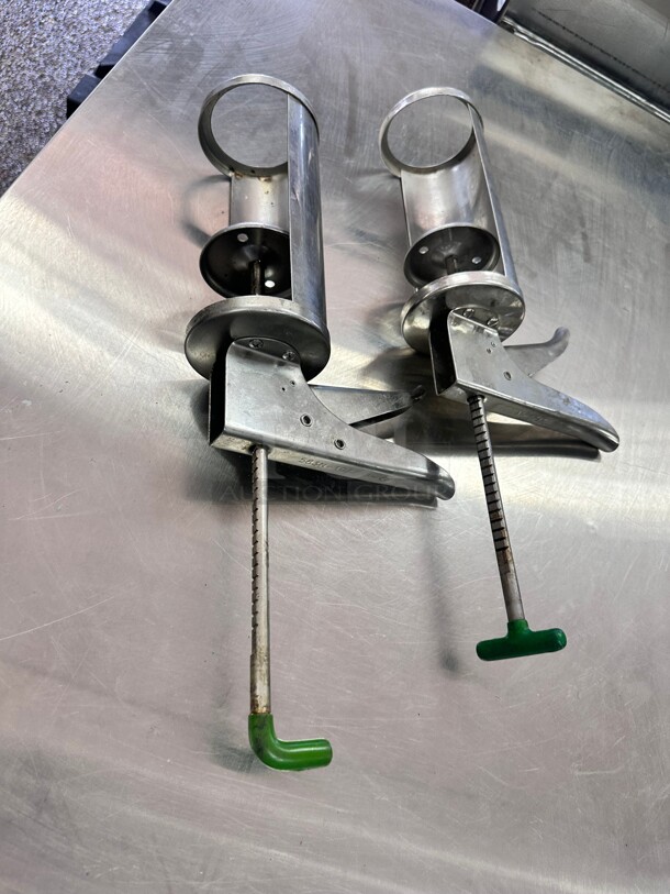 Choice 1/2, 1/3, and 2/3 oz. Adjustable Stainless Steel Sauce Gun / Dispenser - Image 7 of 7