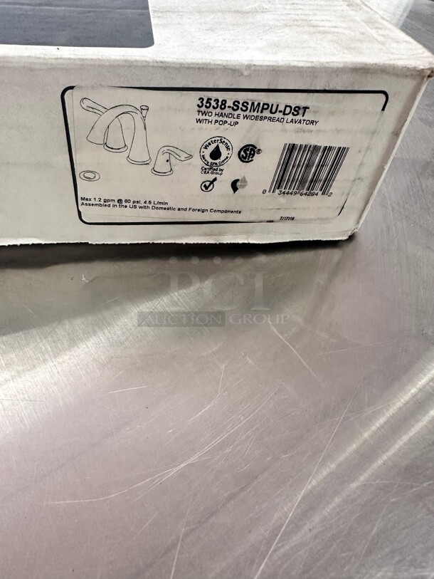 New In A Box! Delta Faucet Lahara Widespread Bathroom Faucet Brushed Nickel - Image 5 of 6
