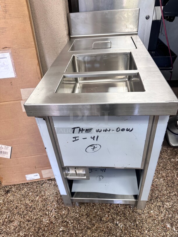 New Commercial Fully Stainless Steel Sink 19x37x42 - Image 6 of 7