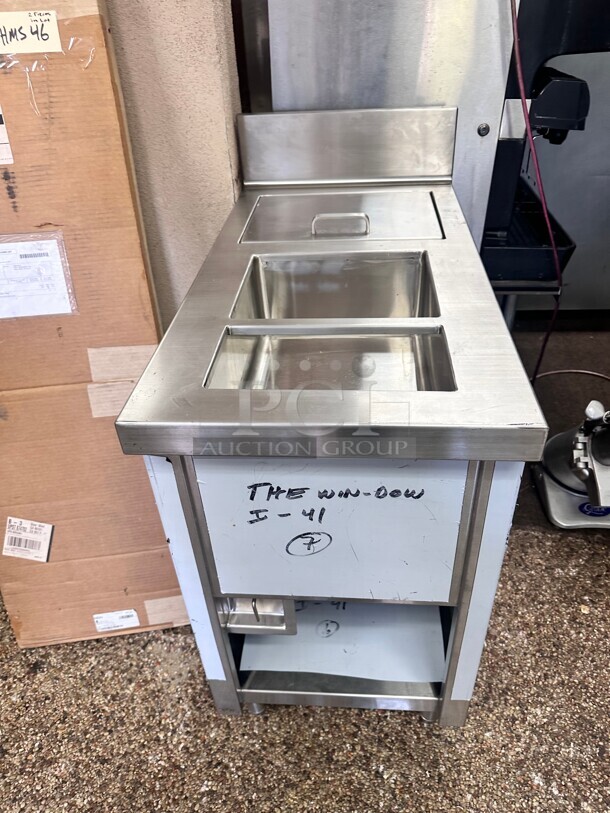 New Commercial Fully Stainless Steel Sink 19x37x42 - Image 1 of 7