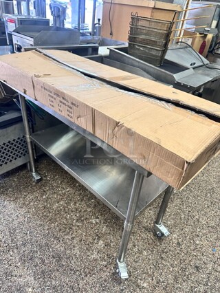 New In A Box! Prepline PWS-1848 18X48 Stainless Steel Wall-Mount Shelf
