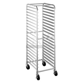 BRAND NEW SCRATCH AND DENT! Steelton 109RACKECON 20 Pan End Load Bun / Sheet Pan Rack - Unassembled. Just Side Panels. 