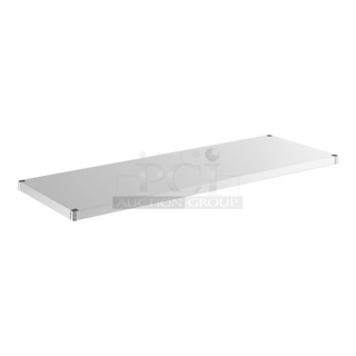 BRAND NEW SCRATCH AND DENT! Regency 460SS2160 Spec Line 21" x 60" NSF Stainless Steel Solid Shelf
