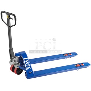 BRAND NEW SCRATCH AND DENT! Lavex 481L274855P6 27" x 48" Pallet Jack - 5500 lb. Capacity