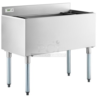 BRAND NEW SCRATCH AND DENT! Regency 600IB1836 18" x 36" Underbar Ice Bin - 119 lb.