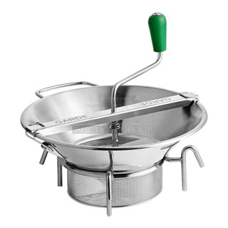 BRAND NEW SCRATCH AND DENT! Garde 181FM8 Heavy-Duty Stainless Steel Rotary Food Mill with 3 Sieves - 8 Qt. Capacity
