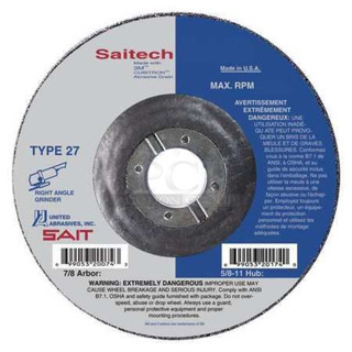 Box of 50 BRAND NEW! United Abrasives SAIT 20049 Ceramic Aluminum Oxide Abrasive Material, 9" Wheel Diameter, 7/8" Arbor Hole Grinding Wheel