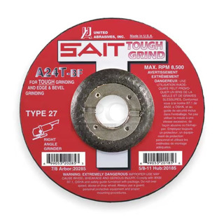 3 Box of 25 BRAND NEW! United Abrasives SAIT 20064 Depressed Center Grinding Wheel, 27, 4-1/2" Dia, 1/4" Thick, 7/8" Arbor Hole Size, Aluminum Oxide. 3 Times Your Bid!