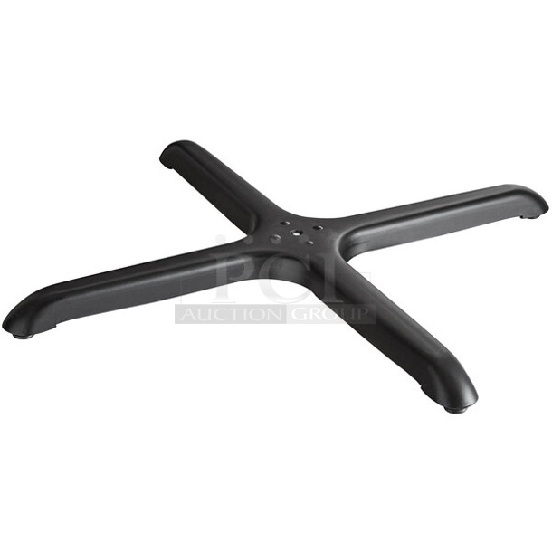 BRAND NEW SCRATCH AND DENT! Lancaster Table & Seating 427TB3030 30" x 30" Cross Outdoor Table Base Plate - Image 1 of 2