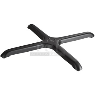 BRAND NEW SCRATCH AND DENT! Lancaster Table & Seating 427TB3030 30" x 30" Cross Outdoor Table Base Plate