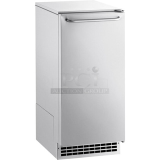 BRAND NEW SCRATCH AND DENT! 2023 Scotsman CU50GA-1C Stainless Steel Commercial Undercounter Gourmet Cube Ice Machine - 65 lb. 