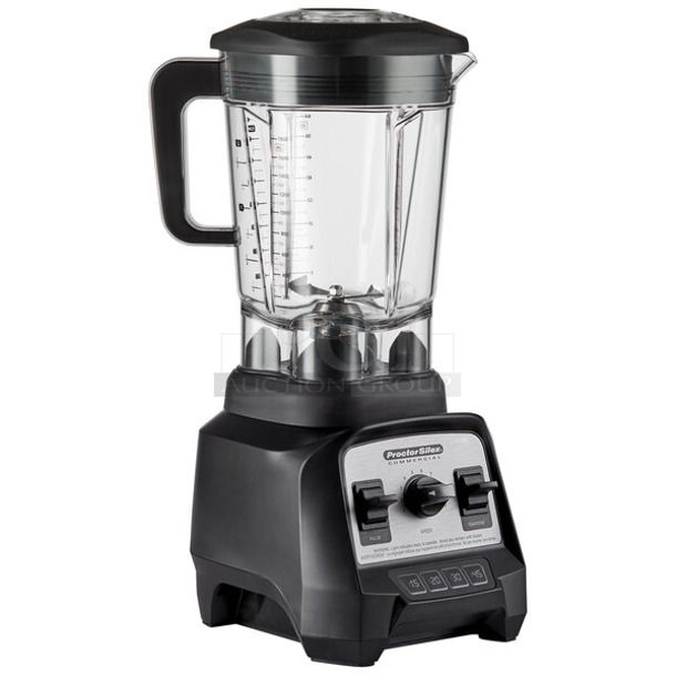 BRAND NEW SCRATCH AND DENT! Hamilton Beach 55000 Metal Commercial Countertop High Performance 2 3/8 hp Blender and 64 oz. BPA-Free Polycarbonate Container. 120 Volts, 1 Phase.  Tested and Working! - Image 1 of 4