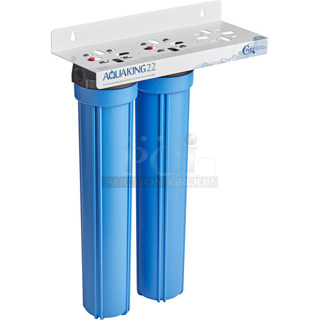 BRAND NEW SCRATCH AND DENT! C Pure AQUAKING22 20" Dual Cartridge Water Filtration System - 10 Micron Rating and 3 GPM