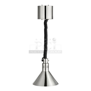 3 BRAND NEW SCRATCH AND DENT! Hatco DL-775-RL Standard Retractable Cord Ceiling Mount Heat Lamp with Bright Nickel Finish. 3 Times Your Bid!
