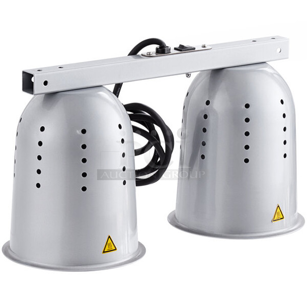 BRAND NEW SCRATCH AND DENT! ServIt BLS-2 Suspension Bar 2 Bulb Heat Lamp. 120 Volts, 1 Phase. Tested and Working! - Image 1 of 6